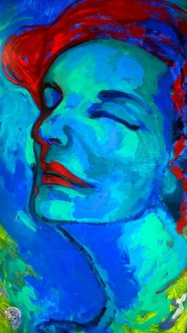 Original Expressionism Portrait Paintings by Raquel Sarangello