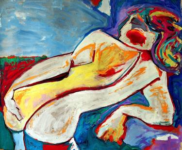 Print of Expressionism Nude Paintings by Raquel Sarangello