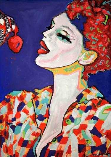 Original Pop Art Pop Culture/Celebrity Paintings by Raquel Sarangello