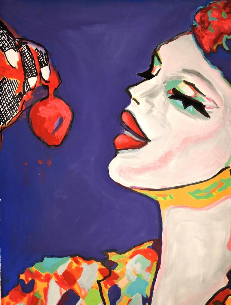 Original Pop Art Pop Culture/Celebrity Painting by Raquel Sarangello