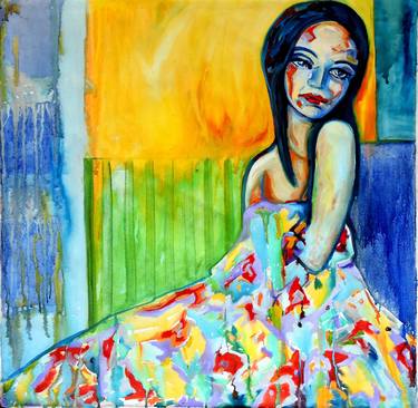 Print of Fine Art Portrait Paintings by Raquel Sarangello