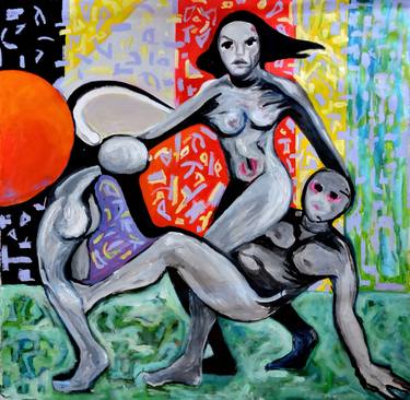 Original Fine Art Love Paintings by Raquel Sarangello