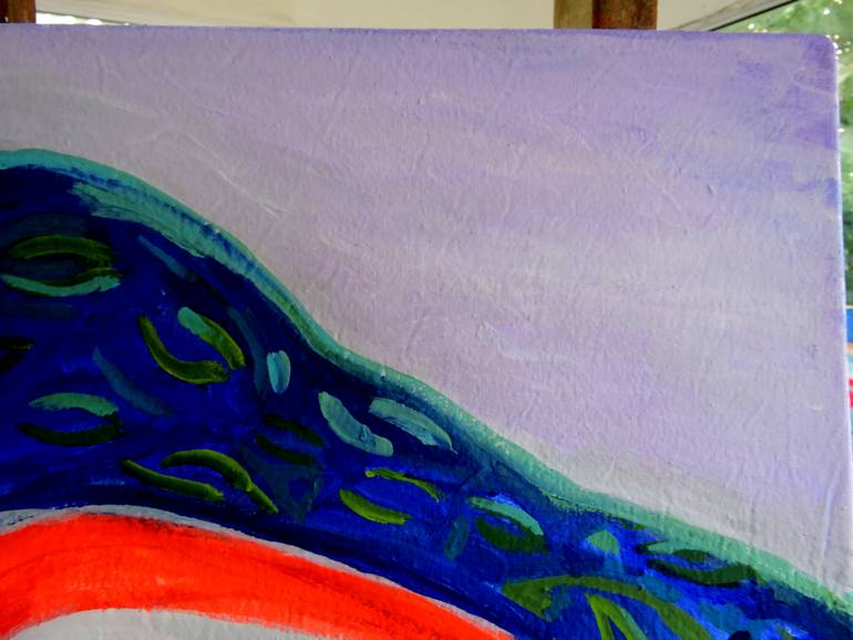 Original Abstract Expressionism Sports Painting by Raquel Sarangello