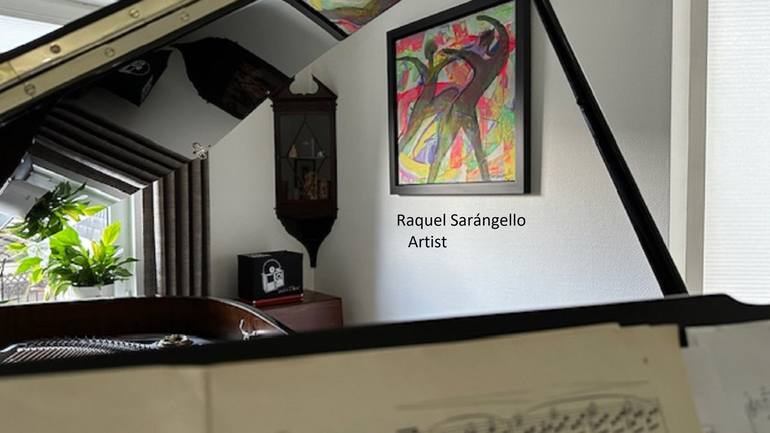 Original Expressionism Music Painting by Raquel Sarangello