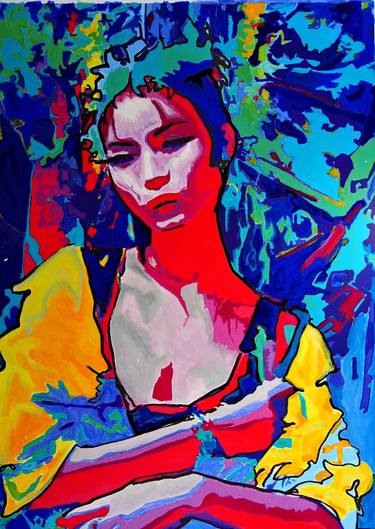 Original Figurative Portrait Paintings by Raquel Sarangello