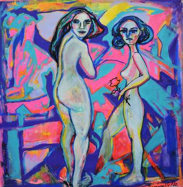 Original Fine Art Nude Paintings by Raquel Sarangello