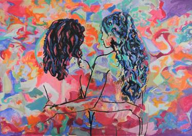 Print of Figurative Women Paintings by Raquel Sarangello