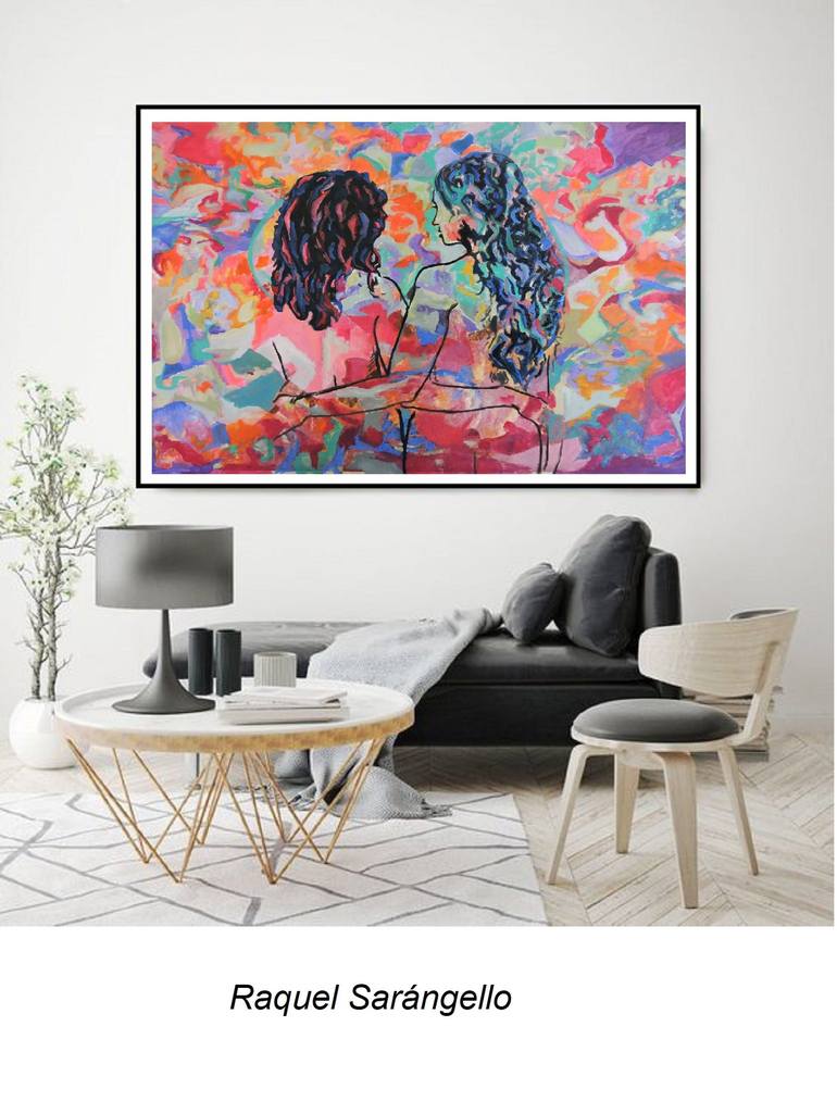 Original Women Painting by Raquel Sarangello