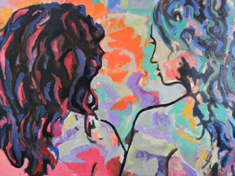 Original Figurative Women Painting by Raquel Sarangello