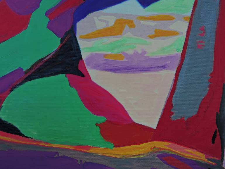 Original Figurative Beach Painting by Raquel Sarangello