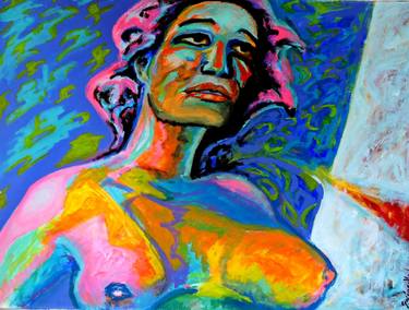 Original Expressionism Erotic Paintings by Raquel Sarangello