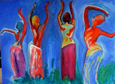 Empowered women dance. Spring. thumb