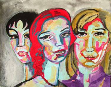 Print of Expressionism Women Paintings by Raquel Sarangello