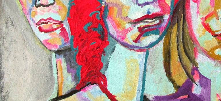 Original Women Painting by Raquel Sarangello