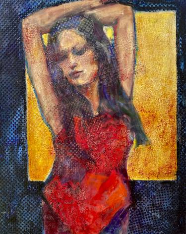 Original Figurative Women Paintings by Ezshwan Winding