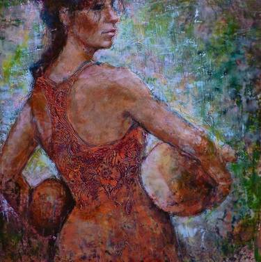 Original Figurative Women Paintings by Ezshwan Winding