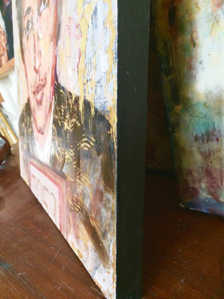 Original Figurative Pop Culture/Celebrity Painting by Ezshwan Winding