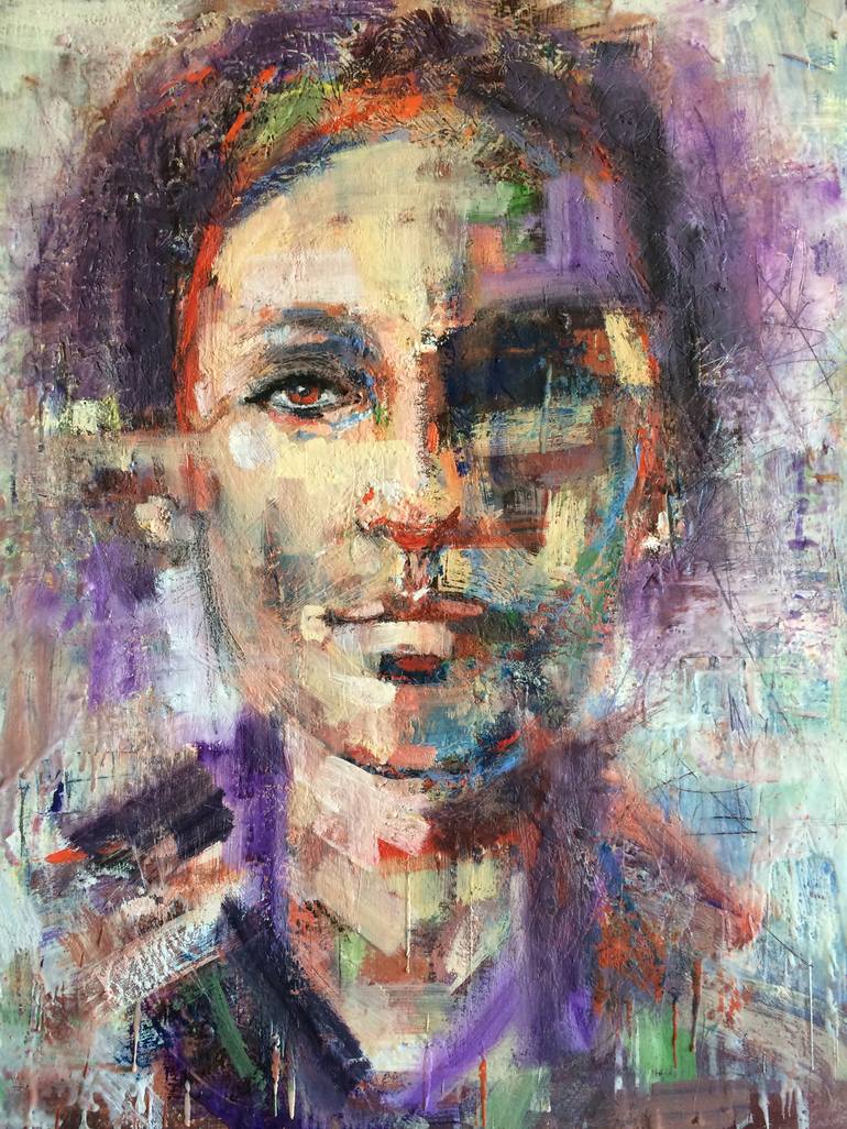 Original Figurative Women Painting by Ezshwan Winding