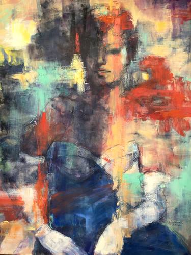 Original Expressionism Abstract Paintings by Ezshwan Winding