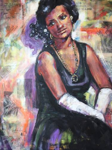 Original Expressionism Women Paintings by Ezshwan Winding