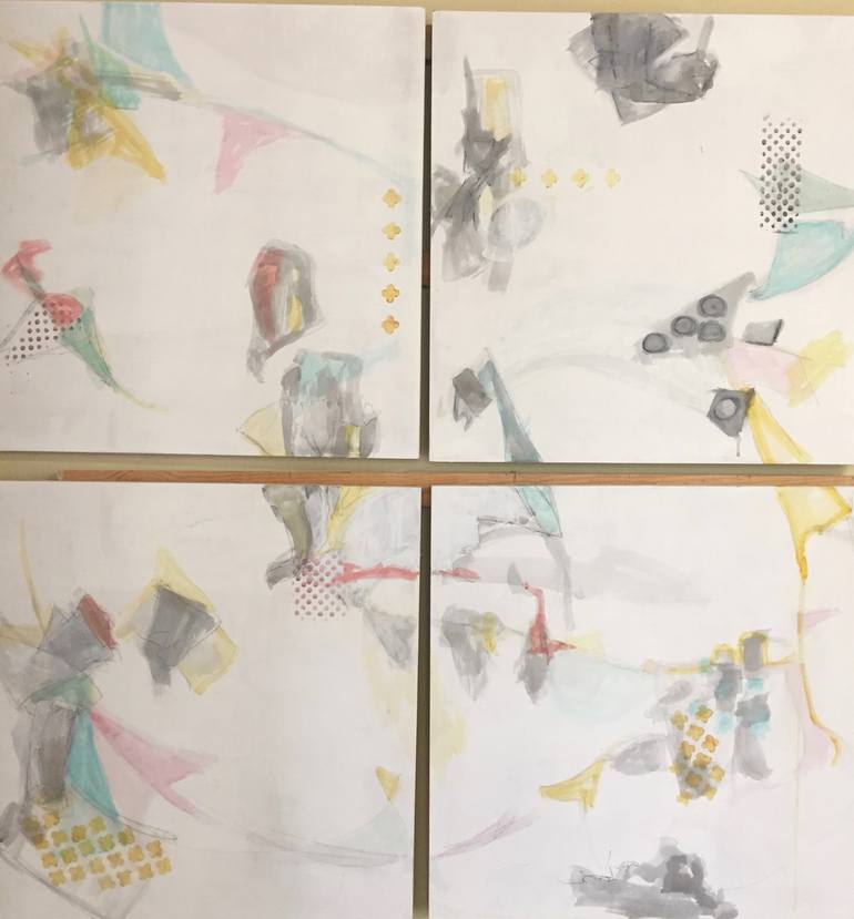 Original Abstract Expressionism Abstract Painting by Ezshwan Winding