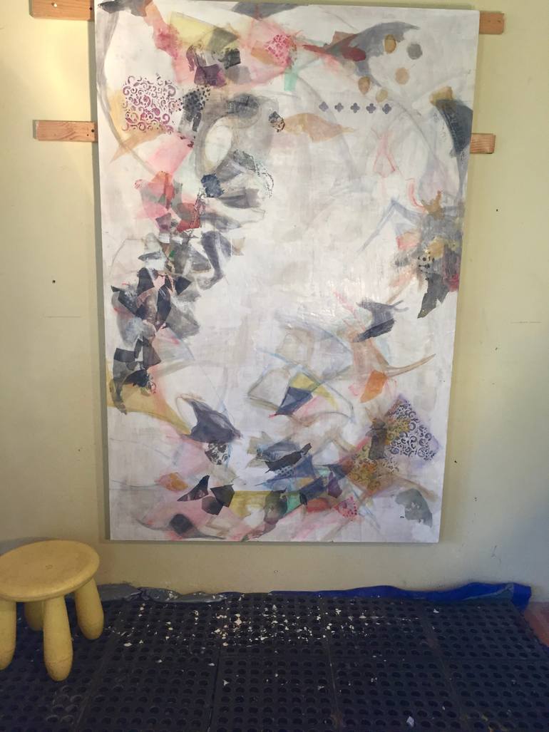 Original Abstract Expressionism Abstract Painting by Ezshwan Winding