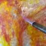 detail of first layer of encaustic paint.