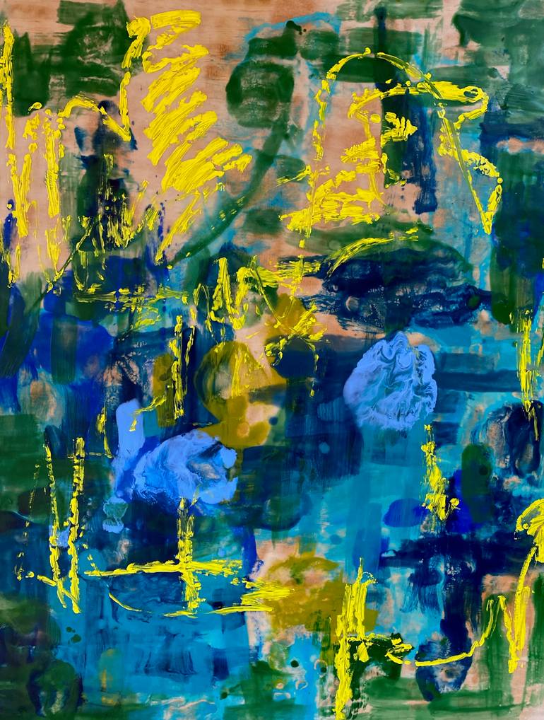Original Expressionism Abstract Painting by Ezshwan Winding