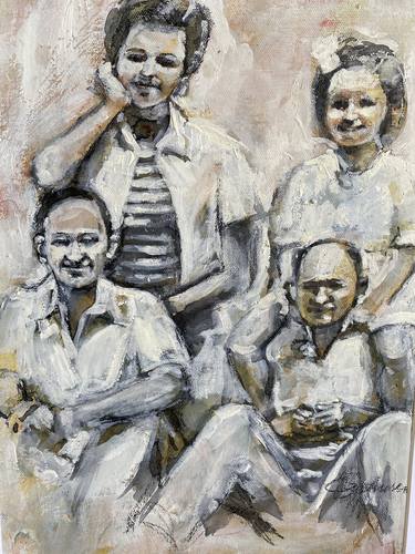 Original Family Paintings by Ezshwan Winding