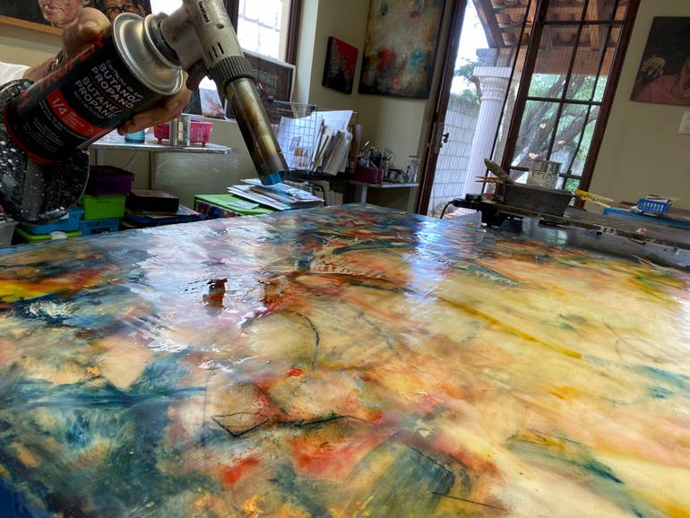 Original Conceptual Abstract Painting by Ezshwan Winding