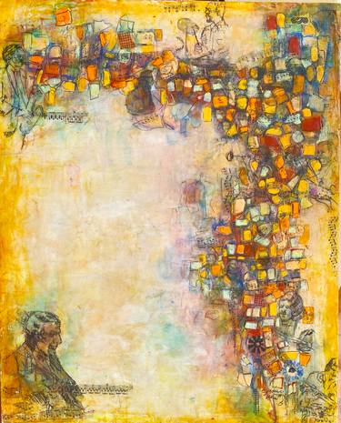 Original Fine Art Abstract Paintings by Ezshwan Winding