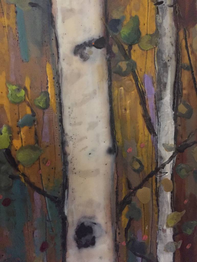 Original Abstract Expressionism Tree Painting by Stacey Herries