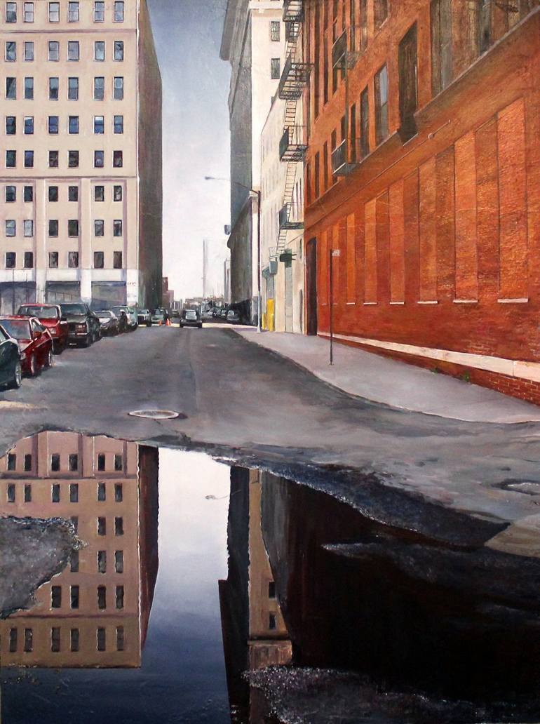 Reflecting on Brooklyn Painting by edward kaplan Saatchi Art