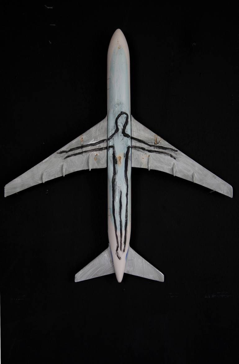 Untitled (airplane wih painted figure), 2005 - Print