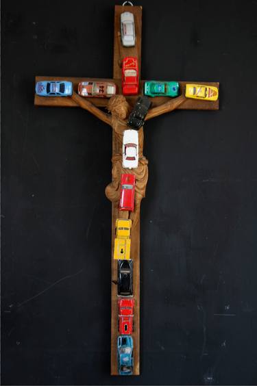 Untitled (crucifix with cars), 2005 thumb