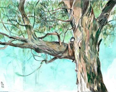 Print of Figurative Tree Paintings by Federico Milano