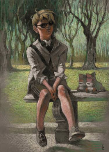 Original Figurative People Drawing by Federico Milano