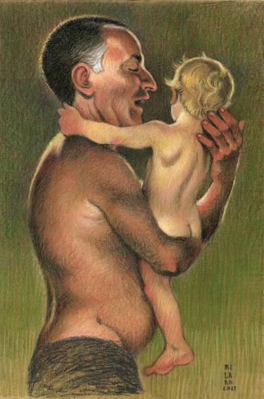 Print of Figurative Family Drawings by Federico Milano