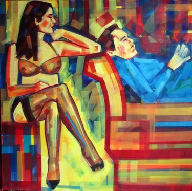 Print of Erotic Paintings by Piotr Kachny