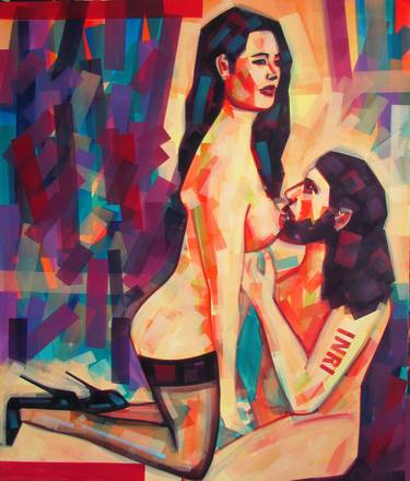 Original Contemporary Erotic Painting by Piotr Kachny