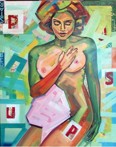 Print of Figurative Erotic Paintings by Piotr Kachny