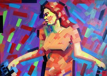 Print of Figurative Music Paintings by Piotr Kachny