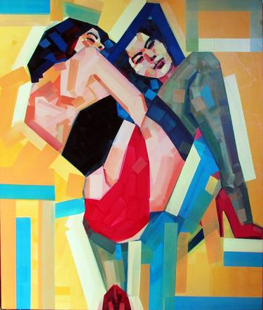 Print of Figurative Erotic Paintings by Piotr Kachny