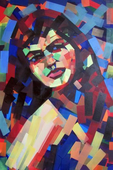 Print of Cubism Geometric Paintings by Piotr Kachny