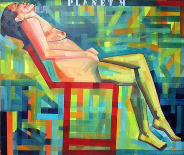 Original Abstract Expressionism Erotic Paintings by Piotr Kachny