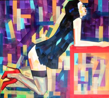 Print of Erotic Paintings by Piotr Kachny