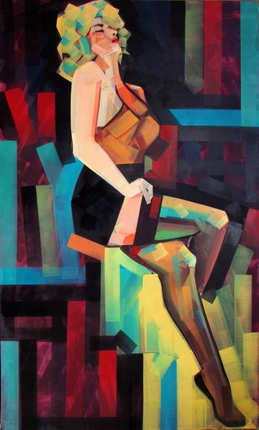 Print of Figurative Erotic Paintings by Piotr Kachny