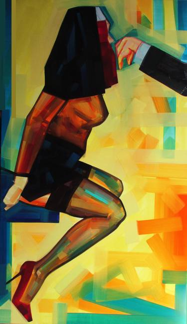 Print of Figurative Erotic Paintings by Piotr Kachny