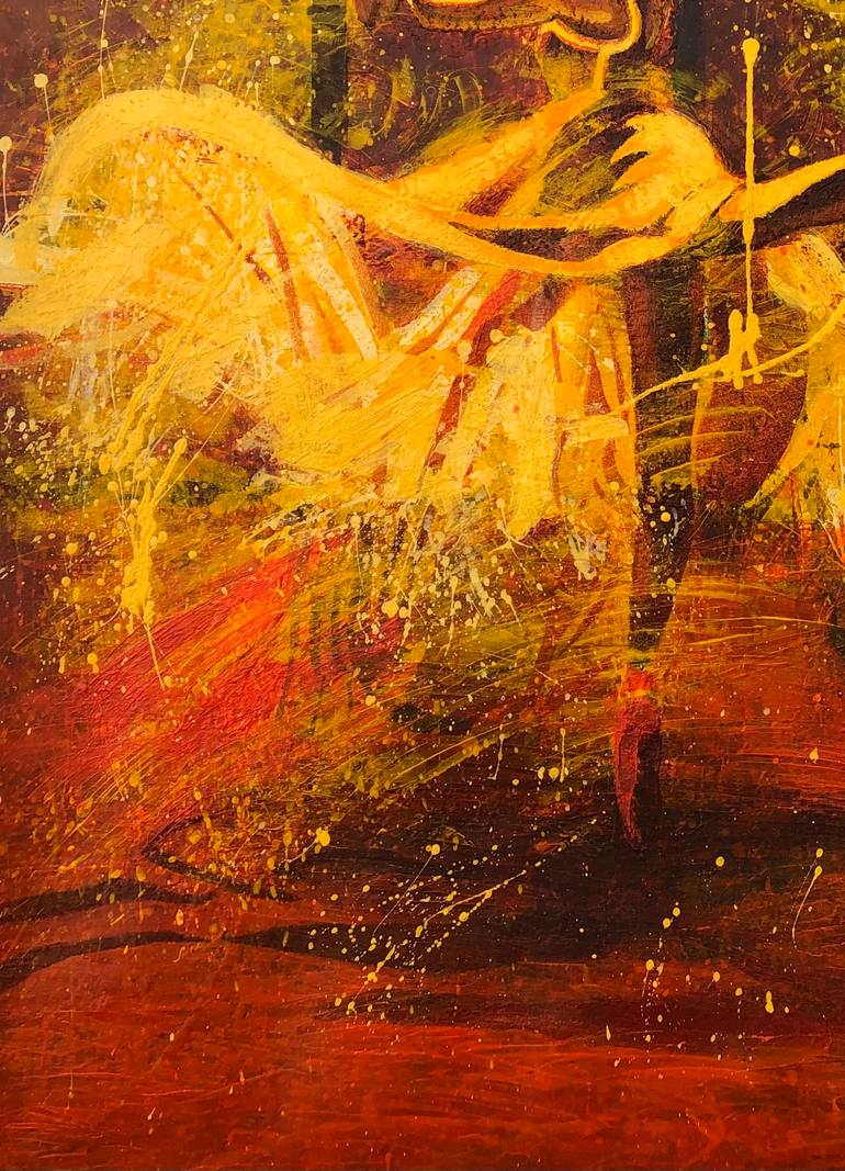 Original Abstract Expressionism Body Painting by Phil Davis