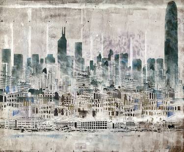 Print of Abstract Expressionism Cities Paintings by Phil Davis